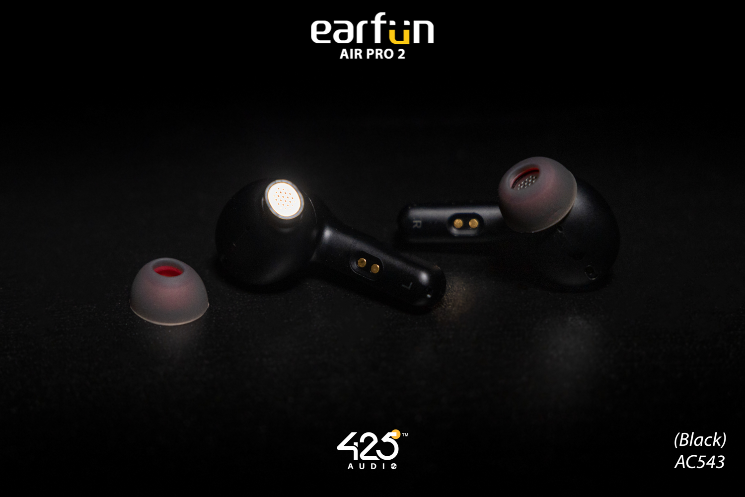 earfun air pro 2,earfun,black,bluetooth,5.2,active noise cancelling,หูฟัง,หูฟังไร้สาย,ipx5,คุยชัด,เบสหนัก