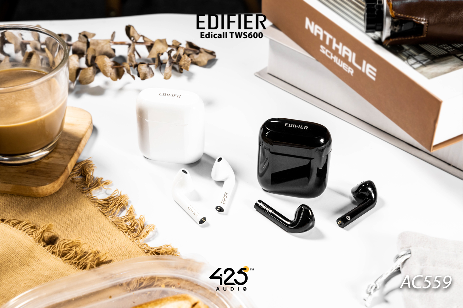 หูฟังไร้สาย true wireless ทรง earbud ไมค์โครโฟนคุยโทรศัพท์ พร้อมระบบตัดเสียงรบกวนคุณภาพสูง Elacoc Voxplus เสริมเสียงพูดด้วยเซนเซอร์ตรวจจับการพูด Bone conduction รองรับชุดคำสั่งเสียง LHDC ให้คุณภาพเสียงระดับ Hi-Res ไดร์เวอร์ไดนามิคขนาด 13 มม. เชื่อมต่อด้วย Bluetooth 5.0&nbsp; แบตเตอรี่สูงสุด 4+20 ชม. รวมสูงสุด 24 ชั่วโมง รองรับ Wireless Charging รองรับแอพพลิเคชัน Edifier Connect (iOS & Android)