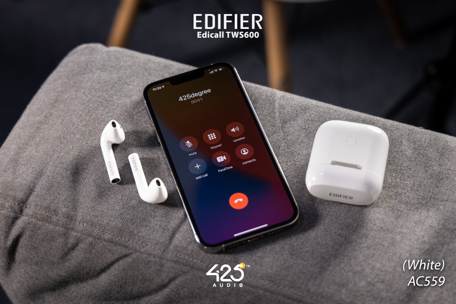 หูฟังไร้สาย true wireless ทรง earbud ไมค์โครโฟนคุยโทรศัพท์ พร้อมระบบตัดเสียงรบกวนคุณภาพสูง Elacoc Voxplus เสริมเสียงพูดด้วยเซนเซอร์ตรวจจับการพูด Bone conduction รองรับชุดคำสั่งเสียง LHDC ให้คุณภาพเสียงระดับ Hi-Res ไดร์เวอร์ไดนามิคขนาด 13 มม. เชื่อมต่อด้วย Bluetooth 5.0&nbsp; แบตเตอรี่สูงสุด 4+20 ชม. รวมสูงสุด 24 ชั่วโมง รองรับ Wireless Charging รองรับแอพพลิเคชัน Edifier Connect (iOS & Android)