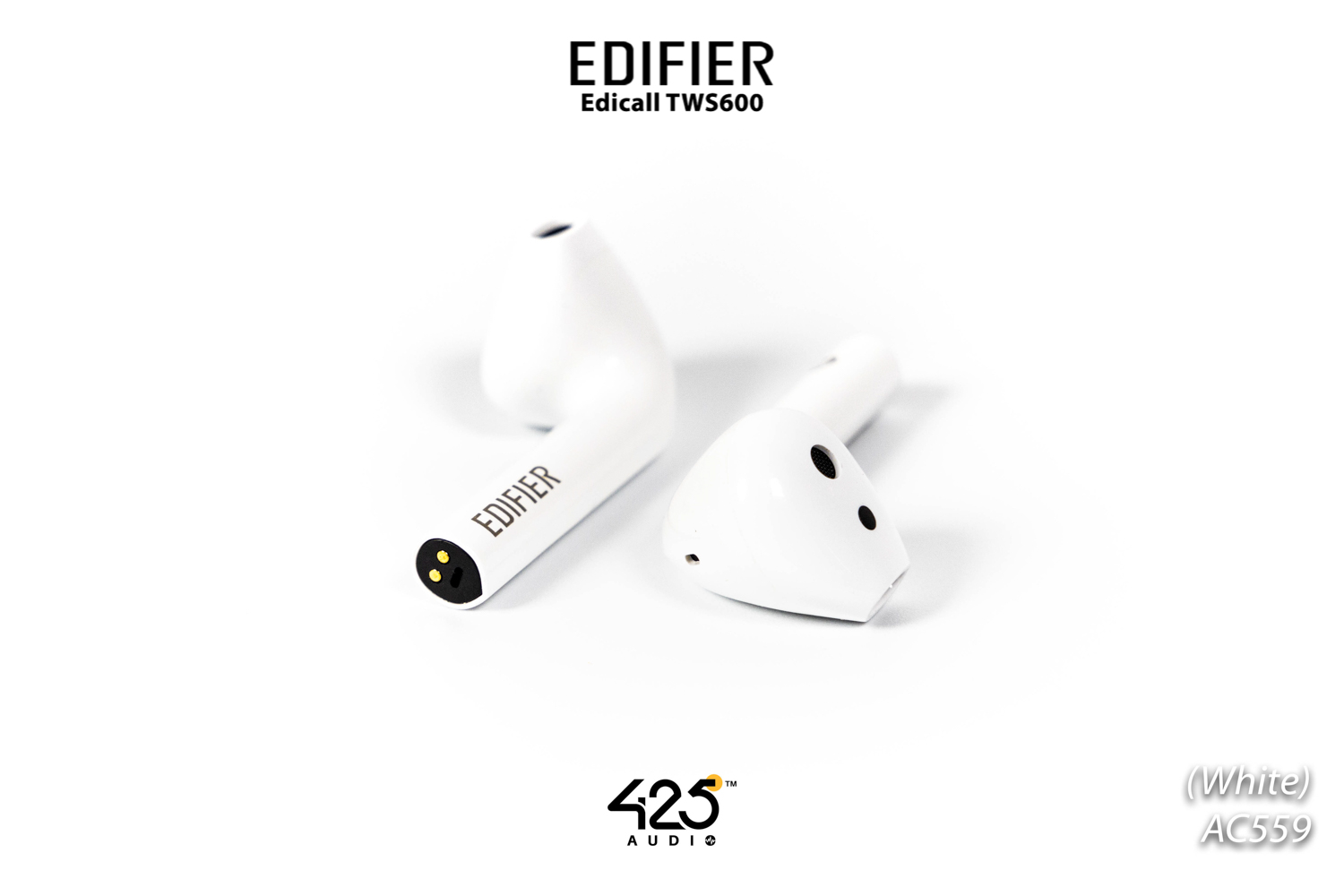 หูฟังไร้สาย true wireless ทรง earbud ไมค์โครโฟนคุยโทรศัพท์ พร้อมระบบตัดเสียงรบกวนคุณภาพสูง Elacoc Voxplus เสริมเสียงพูดด้วยเซนเซอร์ตรวจจับการพูด Bone conduction รองรับชุดคำสั่งเสียง LHDC ให้คุณภาพเสียงระดับ Hi-Res ไดร์เวอร์ไดนามิคขนาด 13 มม. เชื่อมต่อด้วย Bluetooth 5.0&nbsp; แบตเตอรี่สูงสุด 4+20 ชม. รวมสูงสุด 24 ชั่วโมง รองรับ Wireless Charging รองรับแอพพลิเคชัน Edifier Connect (iOS & Android)