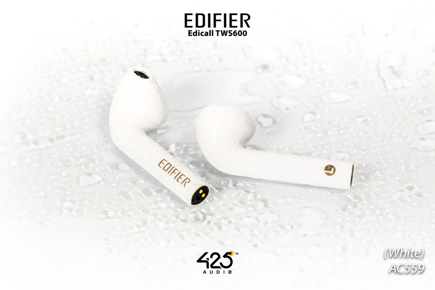 หูฟังไร้สาย true wireless ทรง earbud ไมค์โครโฟนคุยโทรศัพท์ พร้อมระบบตัดเสียงรบกวนคุณภาพสูง Elacoc Voxplus เสริมเสียงพูดด้วยเซนเซอร์ตรวจจับการพูด Bone conduction รองรับชุดคำสั่งเสียง LHDC ให้คุณภาพเสียงระดับ Hi-Res ไดร์เวอร์ไดนามิคขนาด 13 มม. เชื่อมต่อด้วย Bluetooth 5.0&nbsp; แบตเตอรี่สูงสุด 4+20 ชม. รวมสูงสุด 24 ชั่วโมง รองรับ Wireless Charging รองรับแอพพลิเคชัน Edifier Connect (iOS & Android)