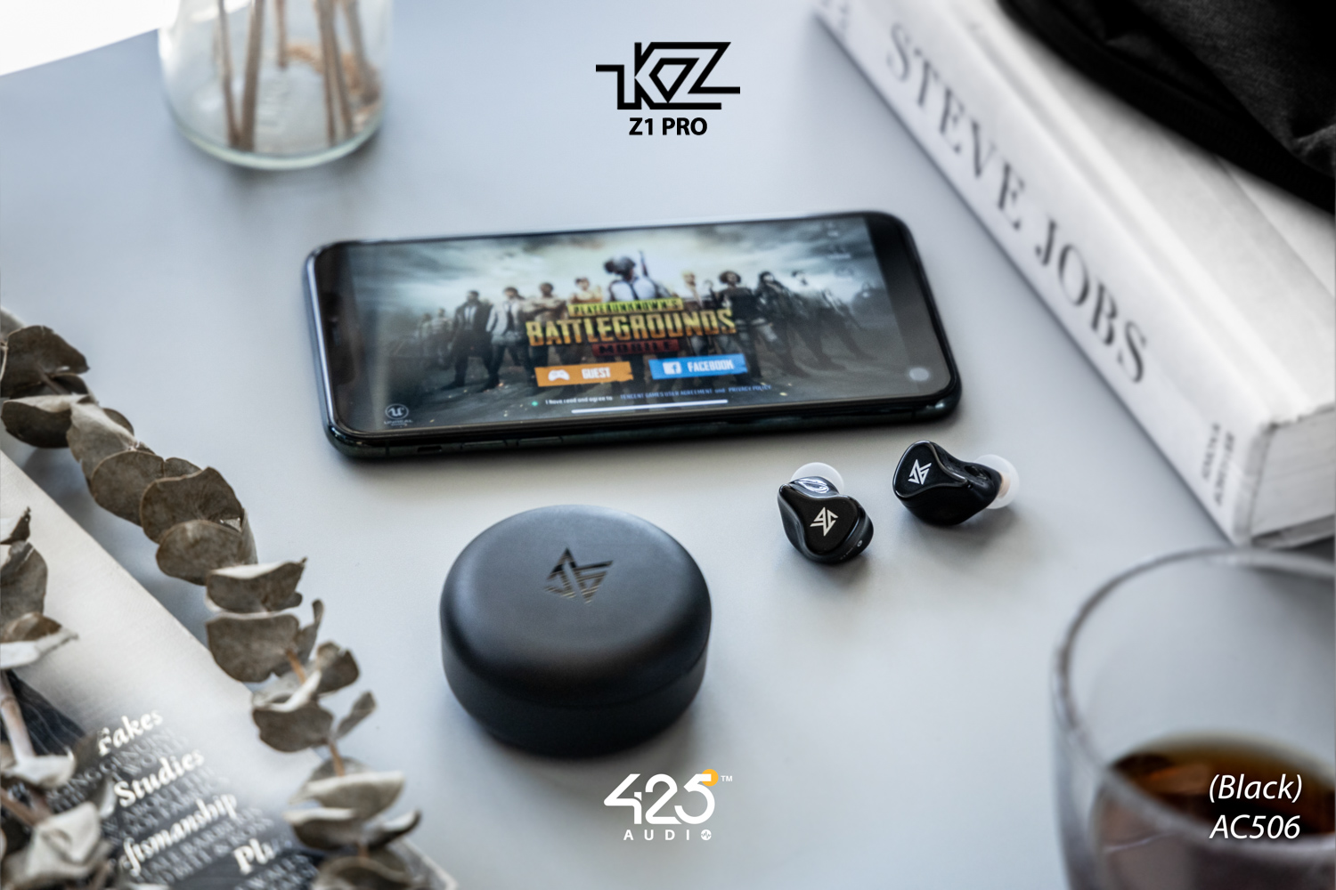 KZ Z1 Pro,bluetooth5.2,black,gaming mode,ipx6,หูฟังไร้สาย,เสียงดี,เบสหนัก,ไม่ดีเลย์,กันนํ้า,KZ,ราคาถูก