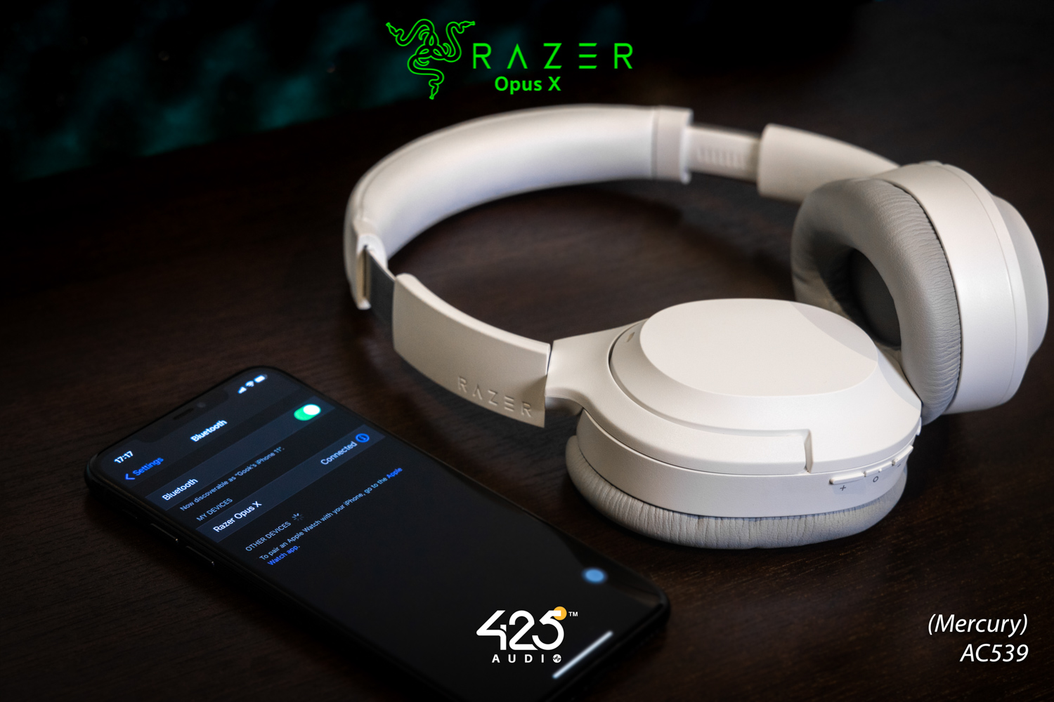 razer opus x,หูฟังไร้สาย,active noise cancelling,หูฟังเล่นเกมส์,ไม่ดีเลย์,bluetooth,5.0,iOS,Android,ครอบหู