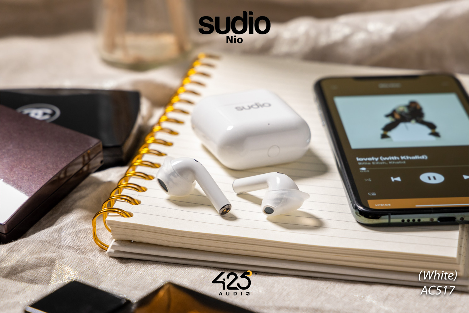 sudio nio,true wireless,earbud,bluetooth 5.0,adaptive dual-mic,คุยโทรศัพท์ชัด,white,black,green,ipx4,หูฟังไร้สาย,คุยโทรศัพท์ชัด