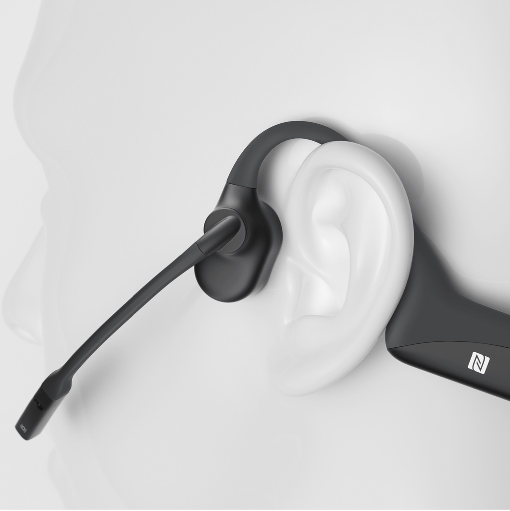 Shokz OpenComm,หูฟังไร้สาย,สวมใส่สบาย,หูฟังบลูทูธ,Bone Conduction,Stereo Bluetooth Headset,Comfort,Openear