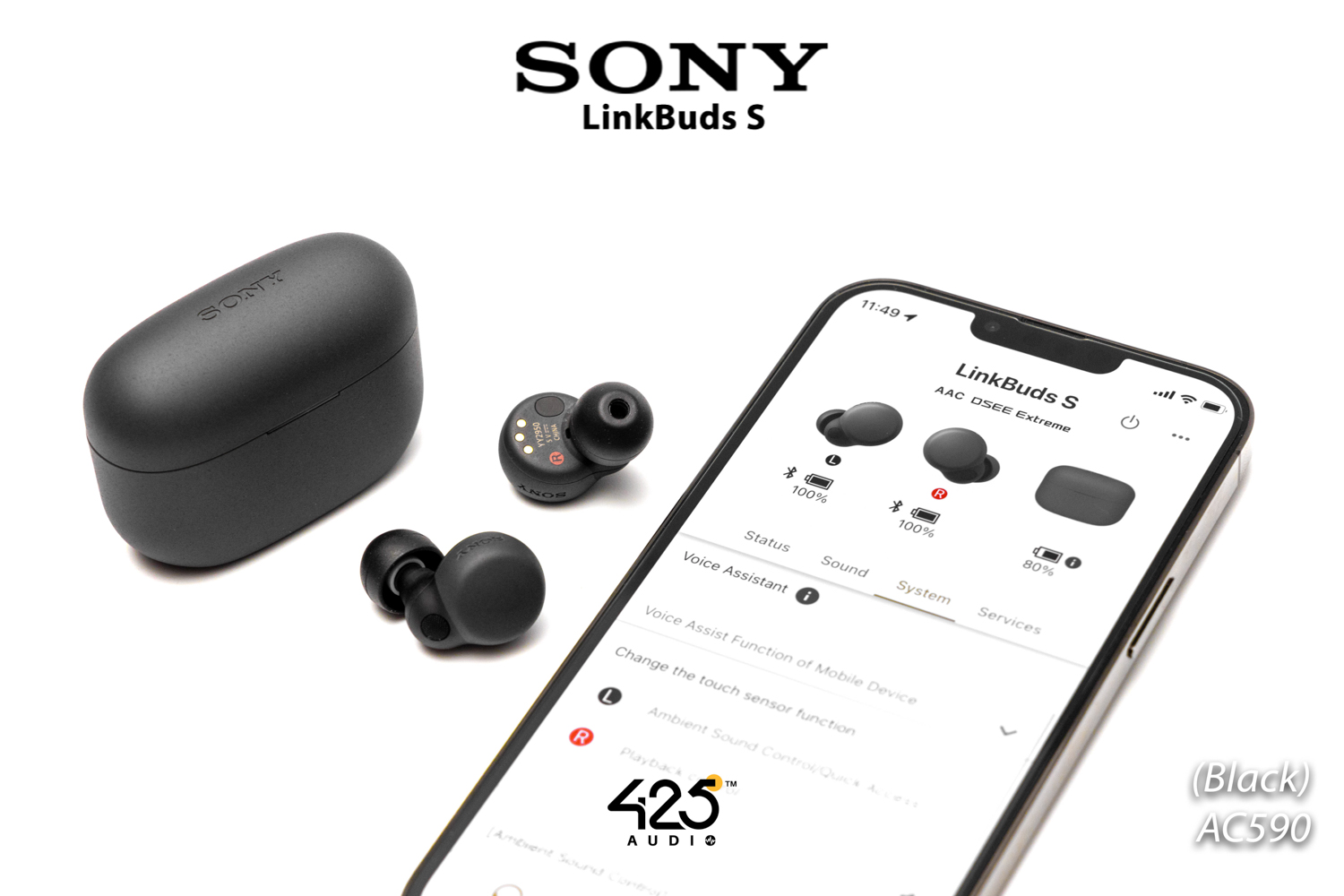 Sony LinkBuds S,True Wireless,หูฟังไร้สาย,หูฟังบลูทูธ,หูฟัง In-Ear,หูฟังตัดเสียงรบกวน,active noise cancellation,หูฟังเสียงดี