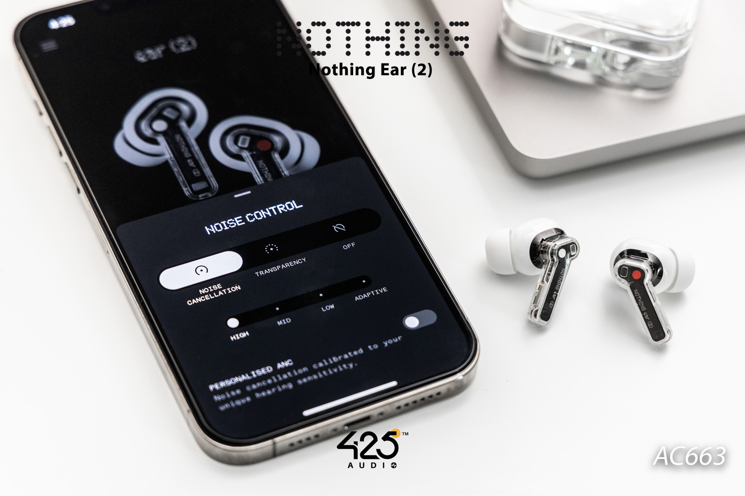 Nothing Ear (2),True Wireless,หูฟังไร้สาย,หูฟังบลูทูธ,หูฟัง In-Ear,fast pair,fast charge,wireless charge