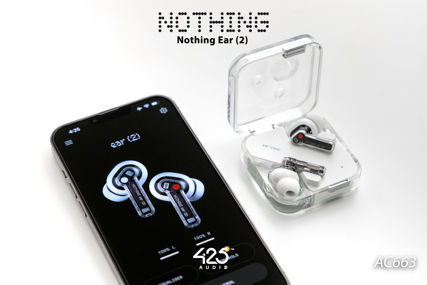 Nothing Ear (2),True Wireless,หูฟังไร้สาย,หูฟังบลูทูธ,หูฟัง In-Ear,fast pair,fast charge,wireless charge
