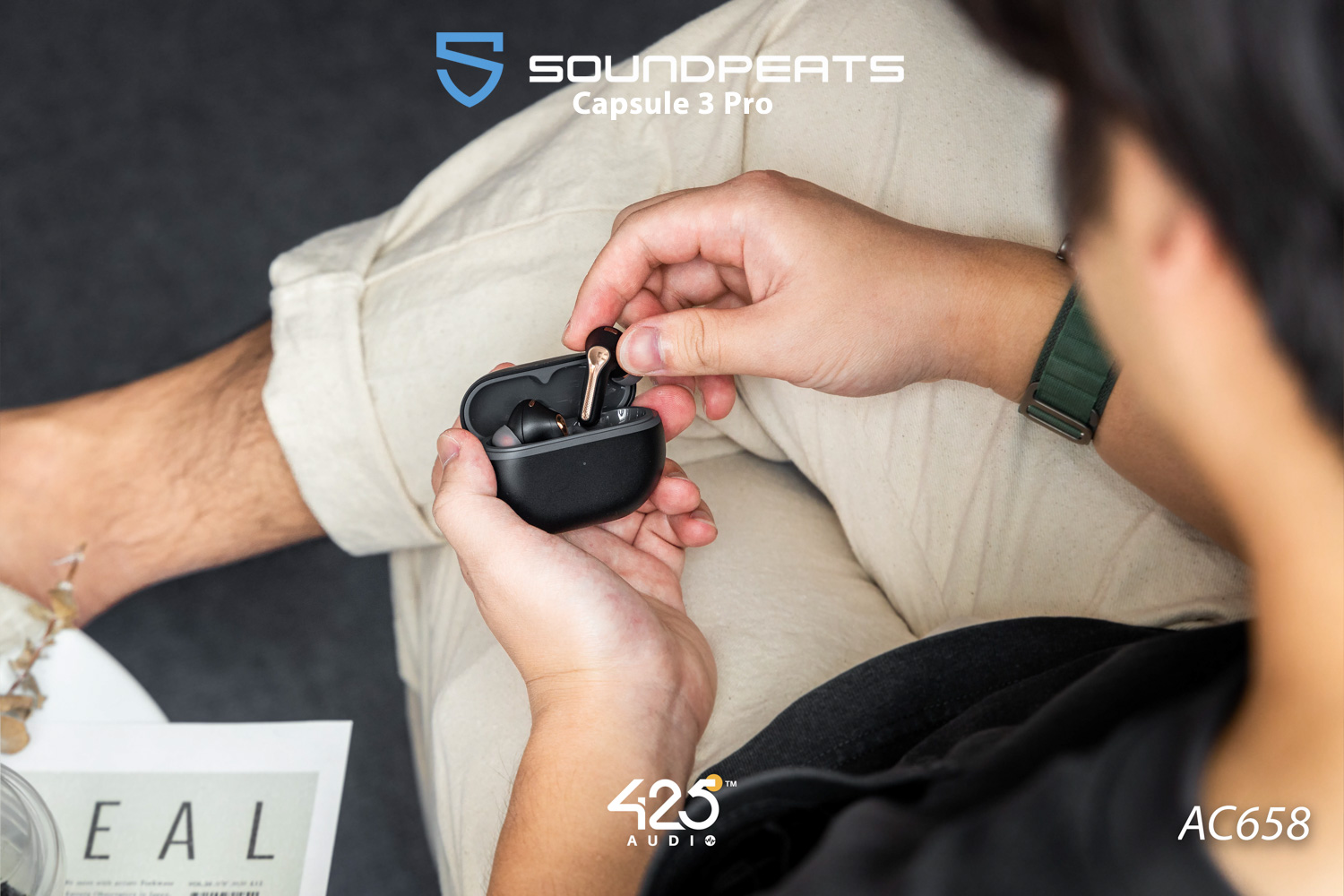 SoundPEATS Capsule 3 Pro,True Wireless,หูฟังไร้สาย,หูฟังบลูทูธ,หูฟังตัดเสียงรบกวน,Active Noise Cancelling,Ambient Mode,หูฟังไมค์ดี