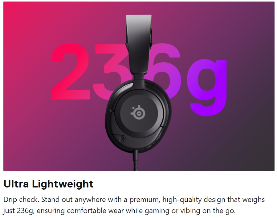 SteelSeries Arctis Nova 1,Headphone,หูฟังครอบหู,หูฟังเกมมิ่ง,หูฟัง Gaming,หูฟังเล่นเกม,Gaming Headset,หูฟัง 3.5 mm.