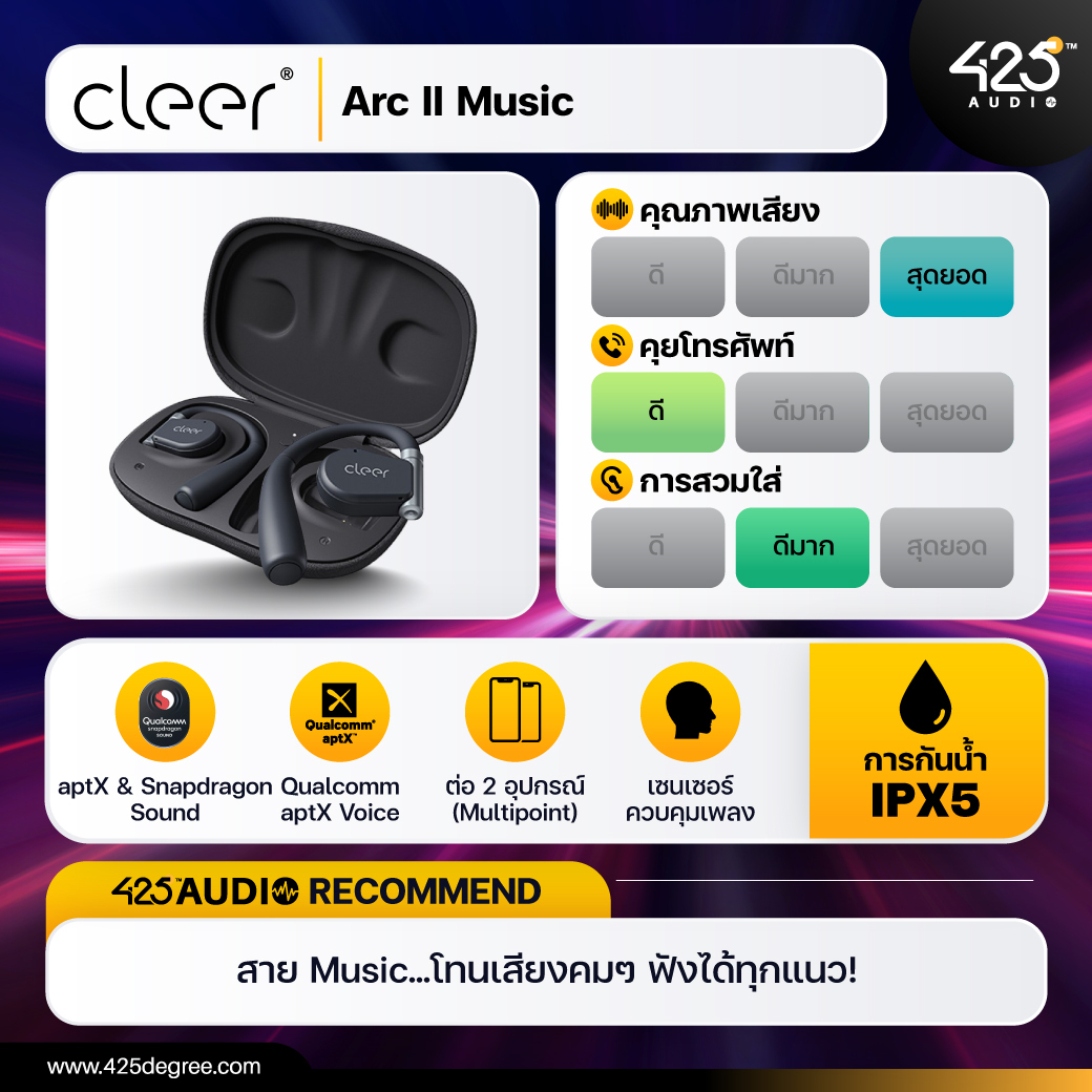 Cleer Arc II Music