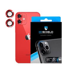 Hishield Aluminium Lens iPhone 12 Mini ( กระจกกันรอยเลนส์กล้อง iPhone 12 Mini )-Red