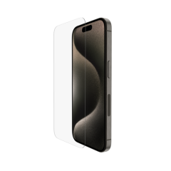 Belkin SCREENFORCE UltraGlass 2 Screen Protector with Anti-Microbial (Box) กระจกกันรอยเต็มจอแบบใส - iPhone 15 Pro