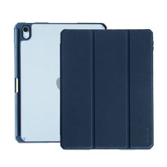 Mutural Clear Folio with Apple Pencil Holder เคส iPad Air 5 (2022) / iPad Air 4 (2020) -Dark Blue (น้ำเงินเข้ม)