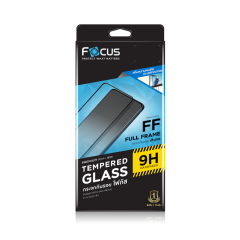 Focus TG FF Black - ฟิล์มกระจกเต็มจอแบบใส iPhone 15 Pro Max