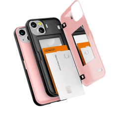 Goospery Magnetic Door Bumper เคส iPhone 13 - Pink Sand