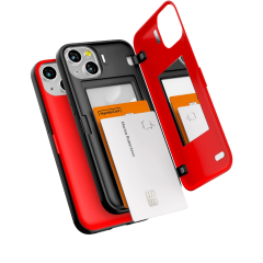 Goospery Magnetic Door Bumper เคส iPhone 13 - Red
