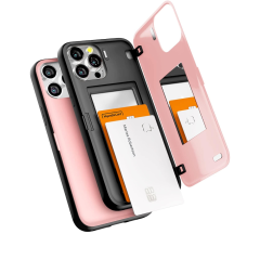 Goospery Magnetic Door Bumper เคส iPhone 13 Pro Max - Pink Sand