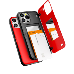 Goospery Magnetic Door Bumper เคส iPhone 13 Pro Max - Red