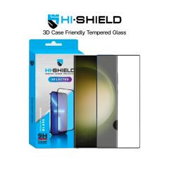 Hishield 3D Case Friendly Tempered Glass Black - กระจกกันรอยหน้าจอ S23 Ultra แบบเต็มจอ