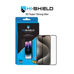 Hishield 3D Super Strong Max Black - ฟิล์มกระจกแบบเต็มจอ iPhone 15