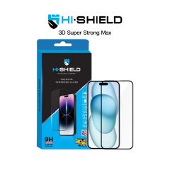 Hishield 3D Super Strong Max Black - ฟิล์มกระจกแบบเต็มจอ iPhone 15 Plus