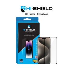Hishield 3D Super Strong Max Black - ฟิล์มกระจกแบบเต็มจอ iPhone 15 Pro