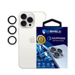 Hishield Sapphire Lens Protector กระจกกันรอยเลนส์กล้อง iPhone 15 Pro / 15 Pro Max - White