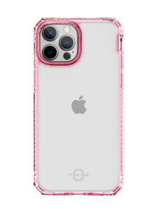ITSKINS Hybrid Clear Pink and Transparent - เคส iPhone 13 Pro Max