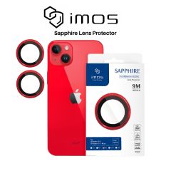 imos Sapphire Lens Protector Aluminium กระจกกันรอยเลนส์กล้อง iPhone 14 / iPhone 14 Plus - Red