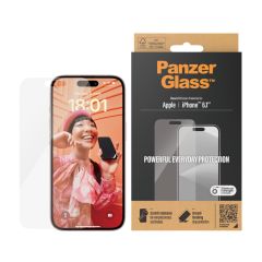 PanzerGlass Classic Fit - ฟิล์มกระจกไม่เต็มจอแบบใส iPhone 15