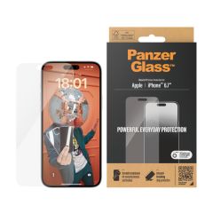 PanzerGlass Classic Fit - ฟิล์มกระจกไม่เต็มจอแบบใส iPhone 15 Plus