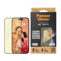 PanzerGlass Ultra Wide Fit Anti-Reflective/Bluelight with Applicator - ฟิล์มกระจกเต็มจอแบบถนอมสายตา iPhone 15
