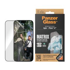 PanzerGlass Ultra Wide Fit Matrix with D3O with Applicator - ฟิล์มกันรอยเต็มจอแบบใส iPhone 15 Plus