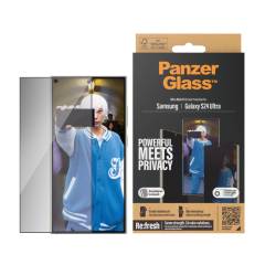 PanzerGlass Ultra Wide Fit Privacy Screen Protector with Applicator - ฟิล์มกระจกเต็มจอแบบ Privacy Galaxy S24 Ultra