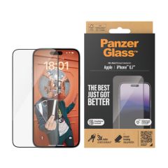 PanzerGlass Ultra Wide Fit with Applicator - ฟิล์มกระจกเต็มจอแบบใส iPhone 15 Plus