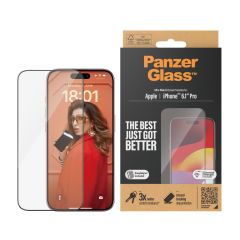 PanzerGlass Ultra Wide Fit with Applicator - ฟิล์มกระจกเต็มจอแบบใส iPhone 15 Pro