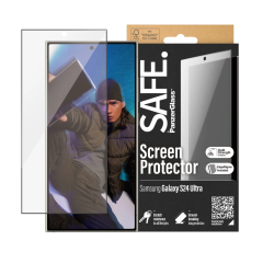 SAFE by PanzerGlass Ultra Wide Fit Screen Protector - กระจกกันรอยเต็มจอแบบใสขอบดำ Galaxy S24 Ultra