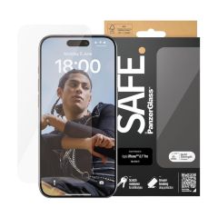 SAFE by PanzerGlass Ultra Wide Fit - ฟิล์มกระจกเต็มจอแบบใส iPhone 15 Pro