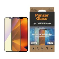 PanzerGlass Ultra Wide Fit Anti-Bluelight with Applicator - ฟิล์มกระจกถนอมสายตา iPhone 14 / iPhone 13 / 13 Pro แบบเต็มจอ