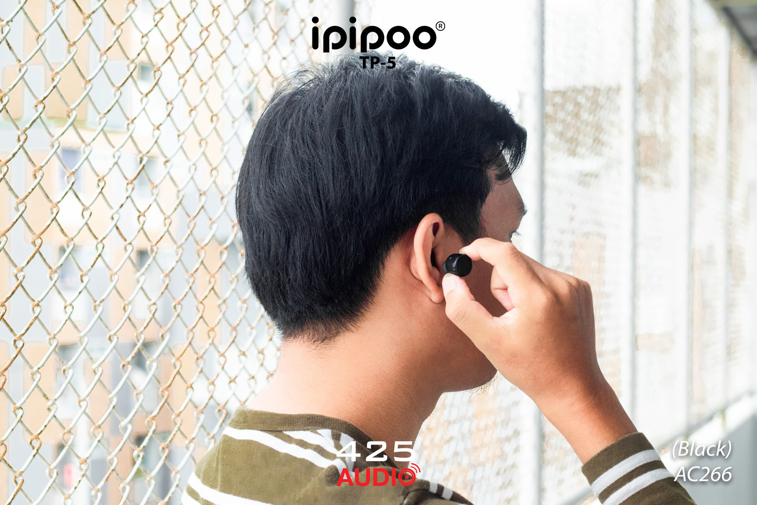 ipipoo,tp-5,หูฟังไร้สาย,หูฟัง True Wireless,กันนํ้า,IPX5,ชาร์จโทรศัพท์ได้,เบสหนัก