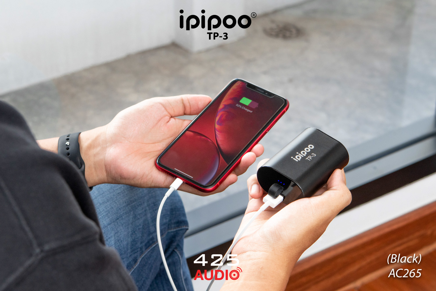 ipipoo,tp-3,in,ear,true,wireless,auto,pairing,power,bank,bass,ergonomic,design,2000,mah