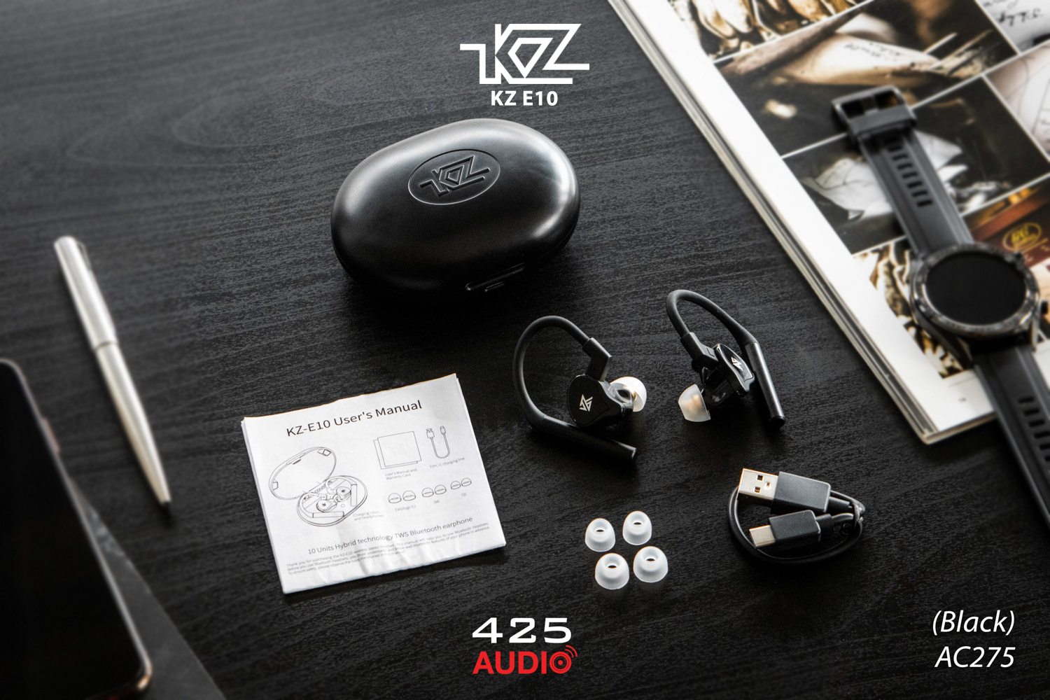 KZ,KZ-E10,Hybrid 5 Driver,kz in ear monitors,qualcomm aptx,aptx,หูฟังไร้สาย,wireless earphone