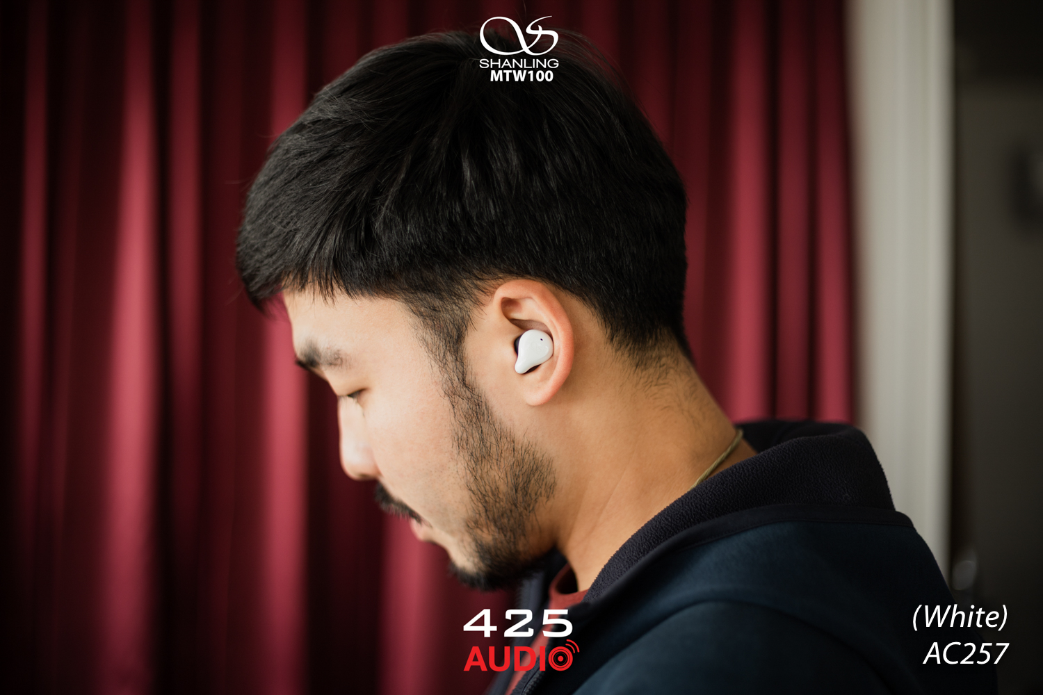 shanling,true wireless,shanling mtw100,white,dynamic driver,graphene,ipx7,ambient sound,in-ear,touch control,long battery life,bass,earphones,bluetooth 5.0