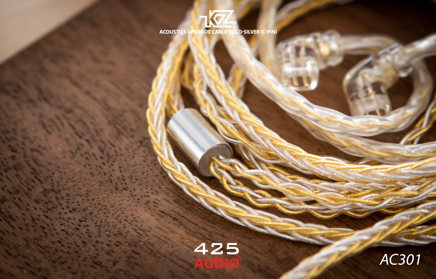 สายอัพเกรด,KZ Acoustic,สายทองแดงชุบทอง,สายทองแดงชุบเงิน,8 cores,2 Pin,C pin,3.5 มม.