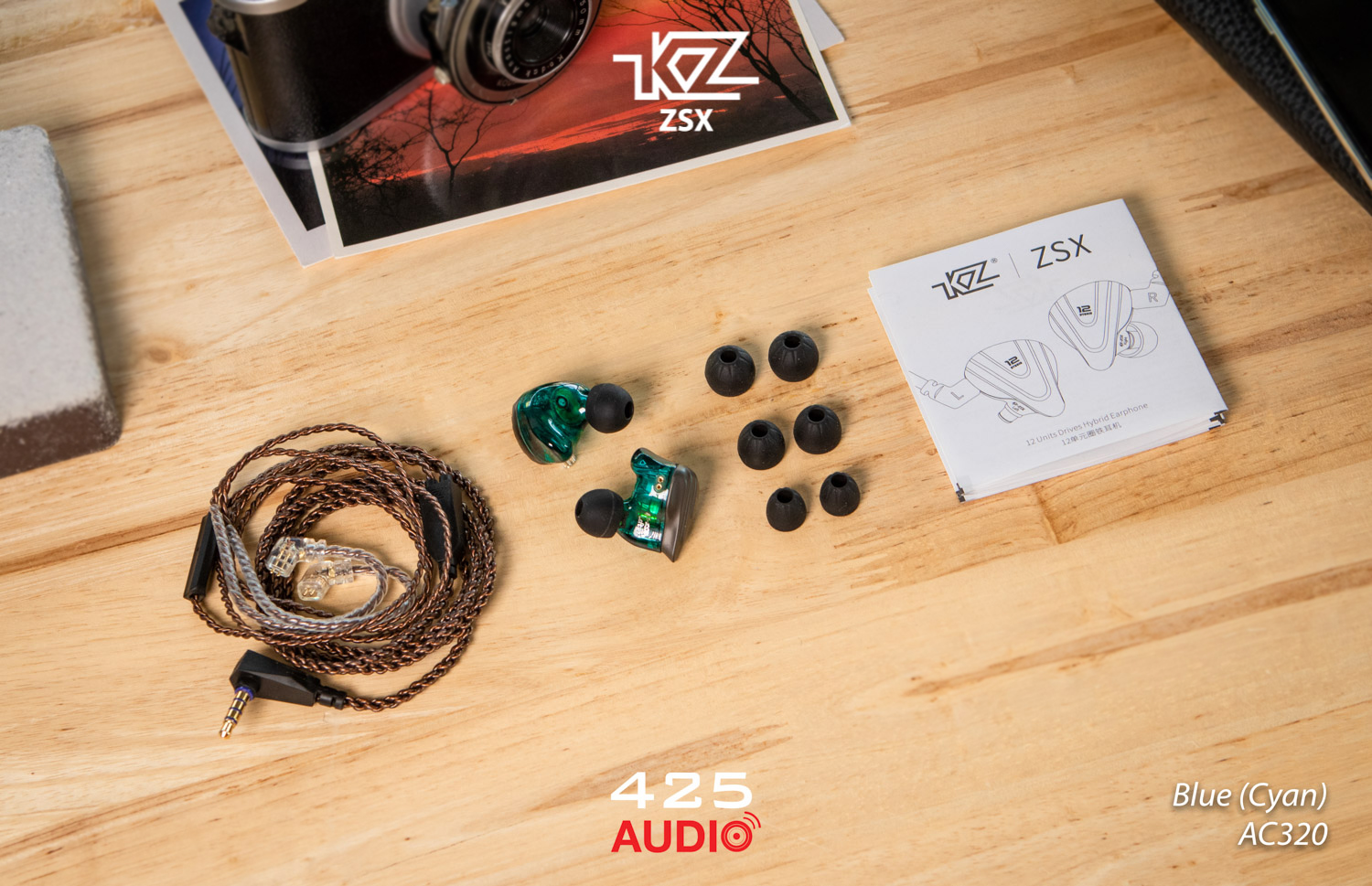 KZ Acoustics Upgrade Cable ชุบทอง-เงิน (C-Pin)
