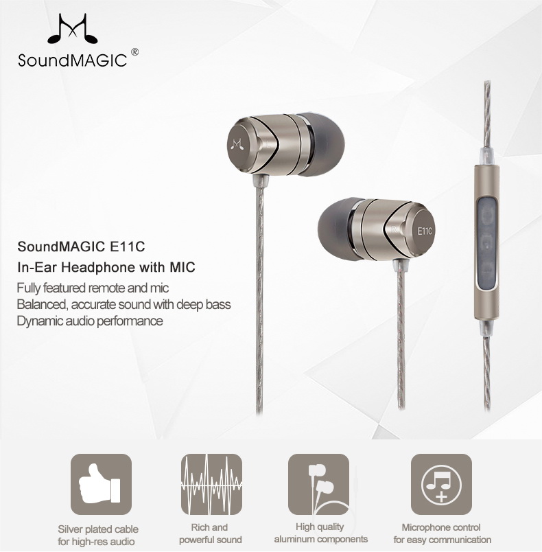 SoundMAGIC E11C,soundmagic e11c,soundmagic,e11c,inear,earphone,หูฟัง3.5,หูฟังเสียงดี