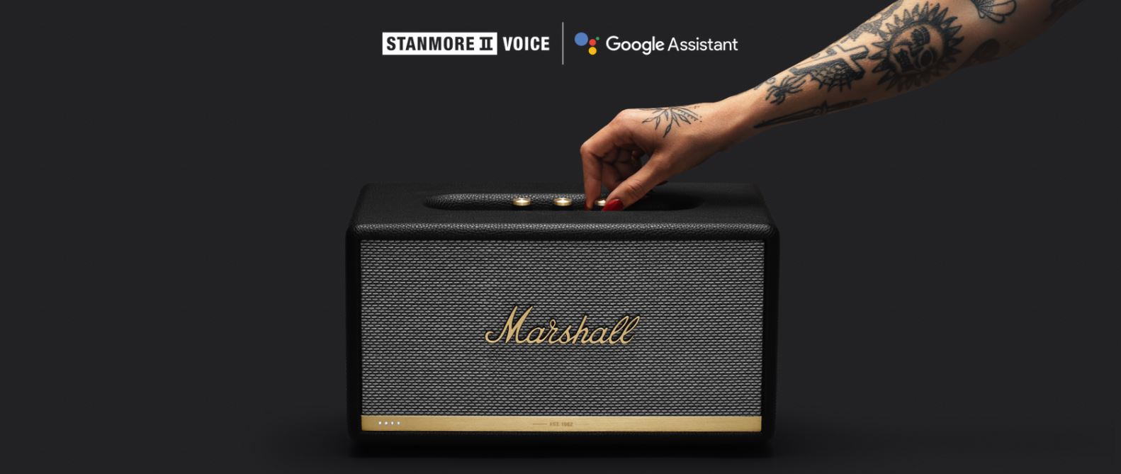 Marshall Stanmore II Voice Bluetooth Speaker,marshall standmore ii voice,standmore ii voice,standmore voice,marshall,marshall speaker,google assistant,wifispeaker
