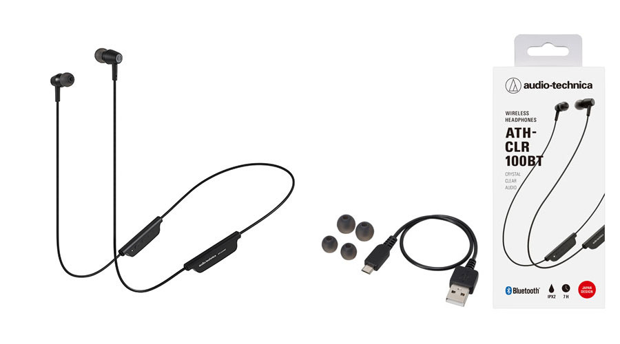 Audio Technica ATH-CLR100BT,audio technica ath-clr100bt,bluetooth earphone,wireless earphone,หูฟังบลูทูธ,หูฟังไร้สาย,หูฟังออกกำลังกาย,หูฟัง Inear